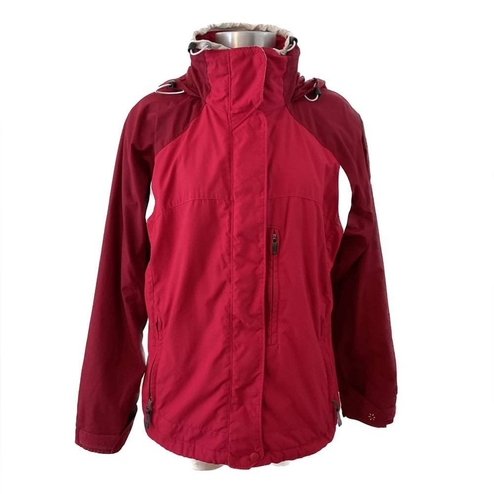 COLUMBIA Red Vertex Core Interchange Lightweight Jacket Shell Ladies Size M